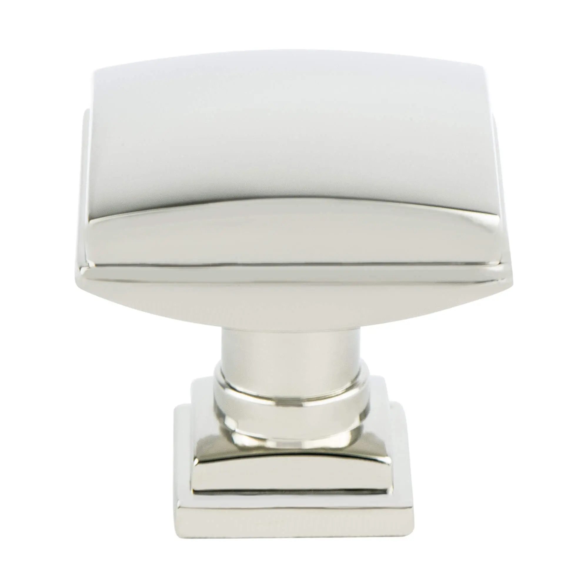 Berenson 1274-1014-P Screw-In Tailored Traditional Knob, 1.25 in. (1-1/4 in.) Dia., Polished Nickel Finish