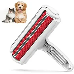 Chum Chum Roller Pet Hair Remover and Reusable Lint Roller for Cat and Dog Hair on Furniture Couch Carpet Clothing Bedding Portable Multi-Surface Fur Removal Tool White