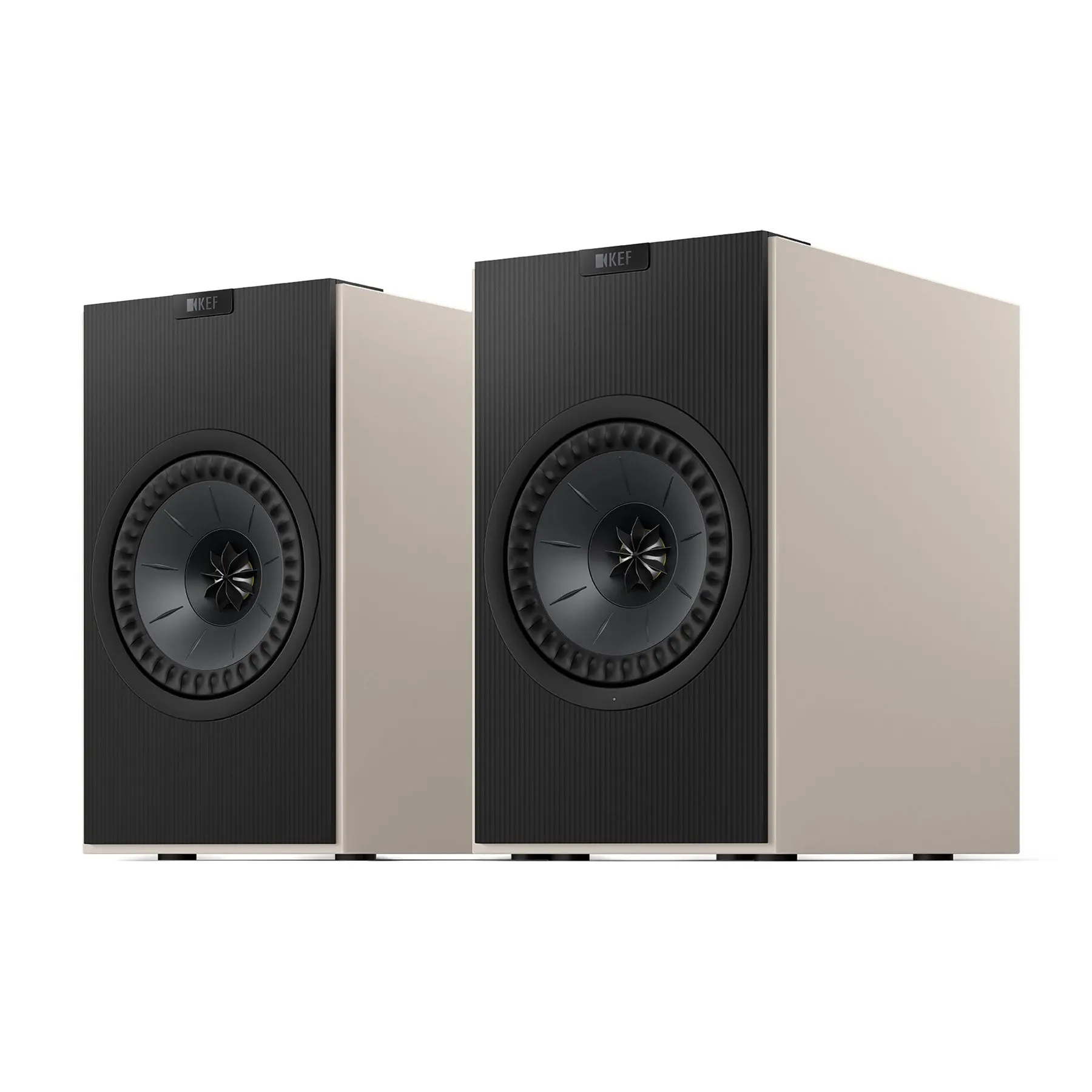 KEF Coda W Powered Stereo Speakers - Bluetooth Enabled, Audio Amplifier, Included Cable, Remote Control (Pair), Digital