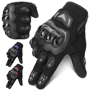Carbon Fiber Motorcycle Gloves – Touch Screen Full Finger Riding Gloves for Motorbike, Cycling & Off-Road, Breathable & Protective 🇺🇸 Fast Ship