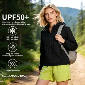 UPF 50+ Women‘s Sunscreen Jacket & Pants Set | Original Yarn Sun Protection, ≥99.9% UV Block, Ice-Sensing Fibers – Cool for Running, Hiking & Commuting