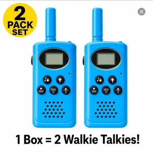 Walkie Talkies 2 Pack Set, 22 Channels 2-Way Radio Toy with Backlit LCD & Built-in Flashlight, Up to 3 Miles Range, Key Lock, Walkie Talkies for Kids Ages 3-12, Perfect Gift for Boys and Girls Audio Sound Button Sound