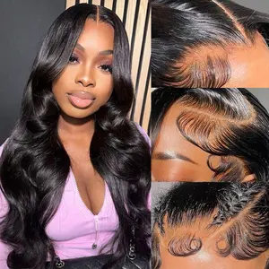 OQHAIR 9x6 HD Pre-Max Body Wave Wigs Wear Go Wig M-Cap Glueless Human Hair Wigs Pre-Plucked Natural Hairline With Invisible Knots Vocation Hair