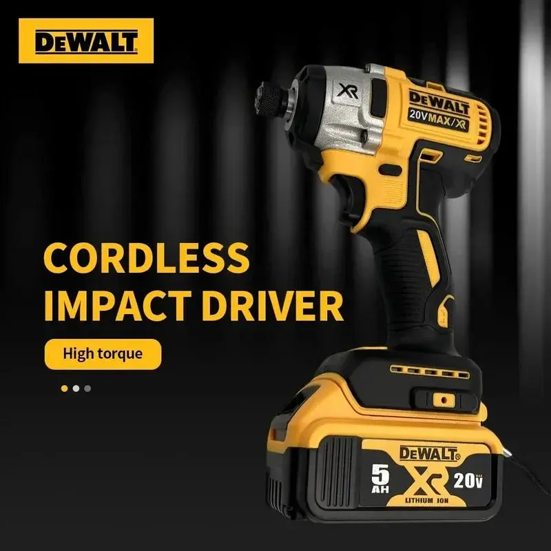 DeWALT 20V Lithium-Ion Brushless Cordless Impact Drill Driver, DCD887 Heavy-Duty Multifunctional Power Tool with Long-Lasting Battery hand versatile