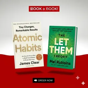 combo of 2 book : The Let Them Theory + atomic habits paperback fast shipping