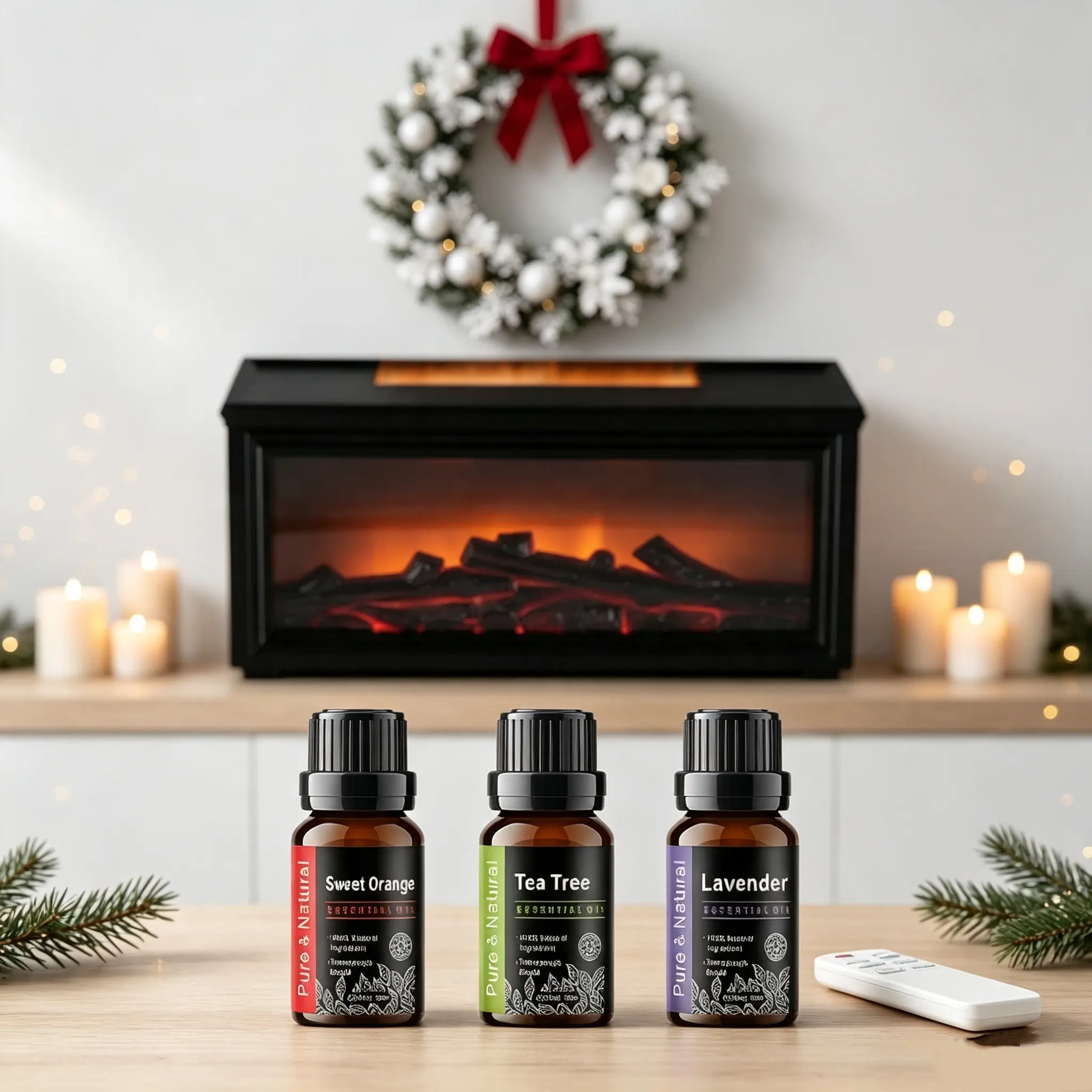 Upgraded 300ml Cool Mist USB Silent Spray Humidifier Set - 7-Color LED Flame Effect, Aroma Diffuser, Remote, Timer, Air Purifier for Home, Bedroom, Gift Ideas,back to school,back to school haul