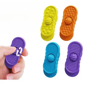 4 Pack Colorful Sensory Sucker Finger Spinner for Desk Home Car Office Adult Press Rotate Decompression Toy Entertainment Focus Function for Gaming Work Study Scenes Stress Relief Gadgets