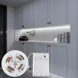 LED Light Strip, Self-adhesive LED Light Strip, DIY Wall Decorative Light, Home Room Lighting, Battery Powered LED Light Strip (Batteries Not Included)