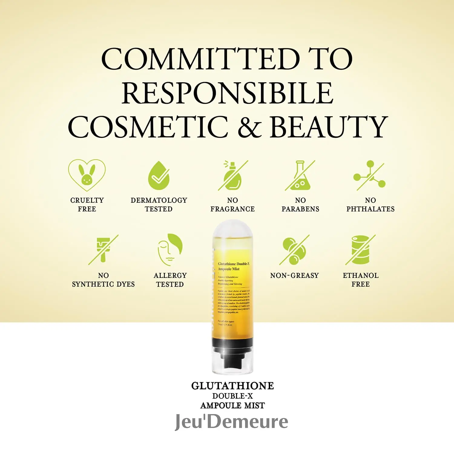 glutathione mist ampoule JEU'DEMEURE] Double-X Dewy Skin Spray Hydrating Moisturizer with 5% Niacinamide,Fermented Vitamin B 75ml/ 2.5 fl.oz backtoschool w-gut-digestion Size:1.6 oz milk thistle extract The peptide craze has