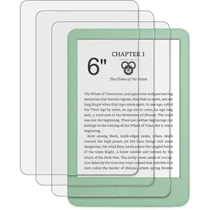 3 Pack Anti-Glare Matte Screen Protector for 6" Kindle 2024 and 2022 (11 Generation) Kobo Nia, and PocketBook - High Clarity, Fingerprint Resistance, Anti-Bubble PET Film
