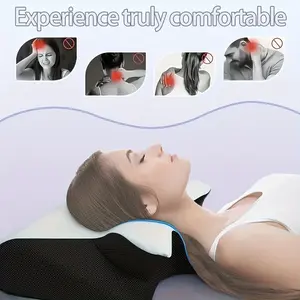 Ergonomic Neck Pillow, Slow Rebound Memory Pillow | Sleep Relaxing Pillow for Back and Side Sleeper, Pregnancy Pillow, Gift for Elderly Parents