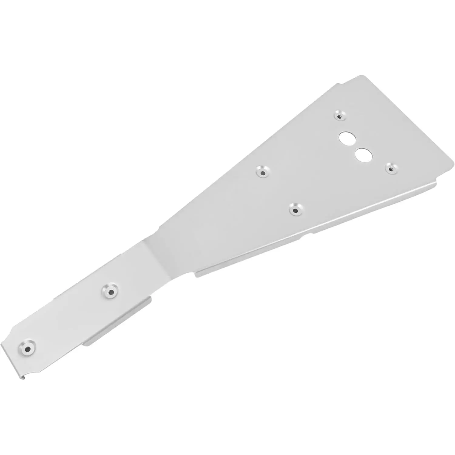 KQQIO Aluminum Metal ATV Full Chassis Skid Plate - Bolt-On Guard, Stable Protection, Oxidized Surface Resistance - Compatible with 2004-2014 Honda TRX450R, TRX450ER (Silvery)