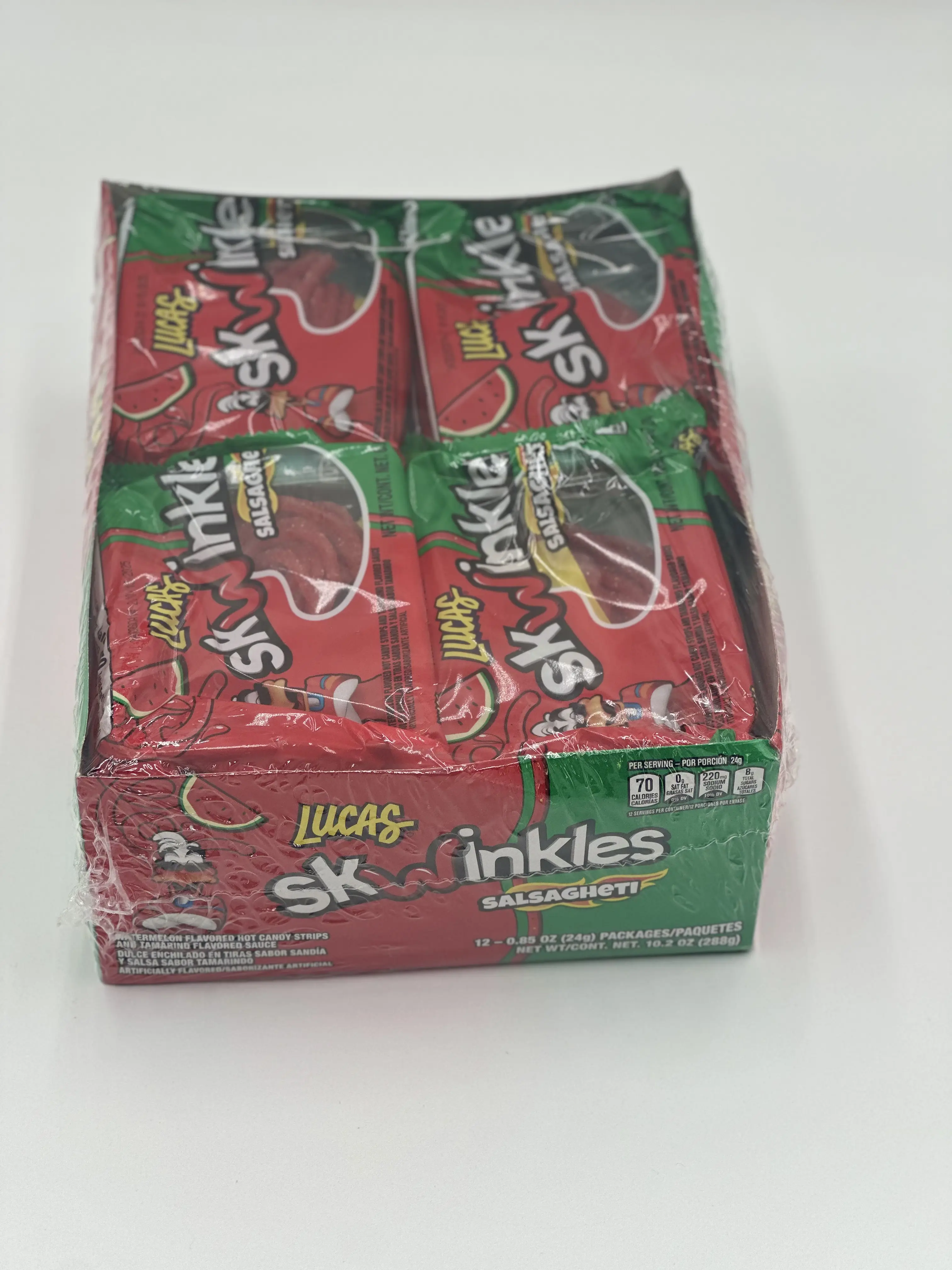 LUCAS Skwinkles SALSAGHETI  SWEAT CANDY 12 Pieces PACK
