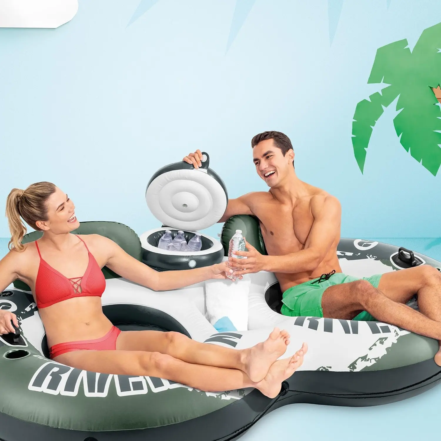 River Run 2 Inflatable Floating Lake Tube