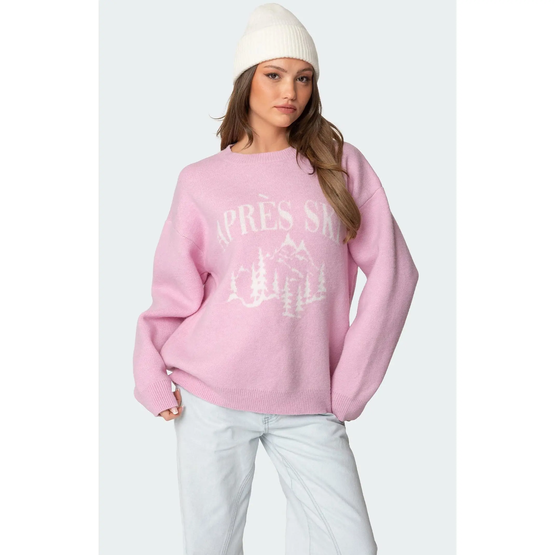 Edikted Women's Apres Ski Oversized Sweater