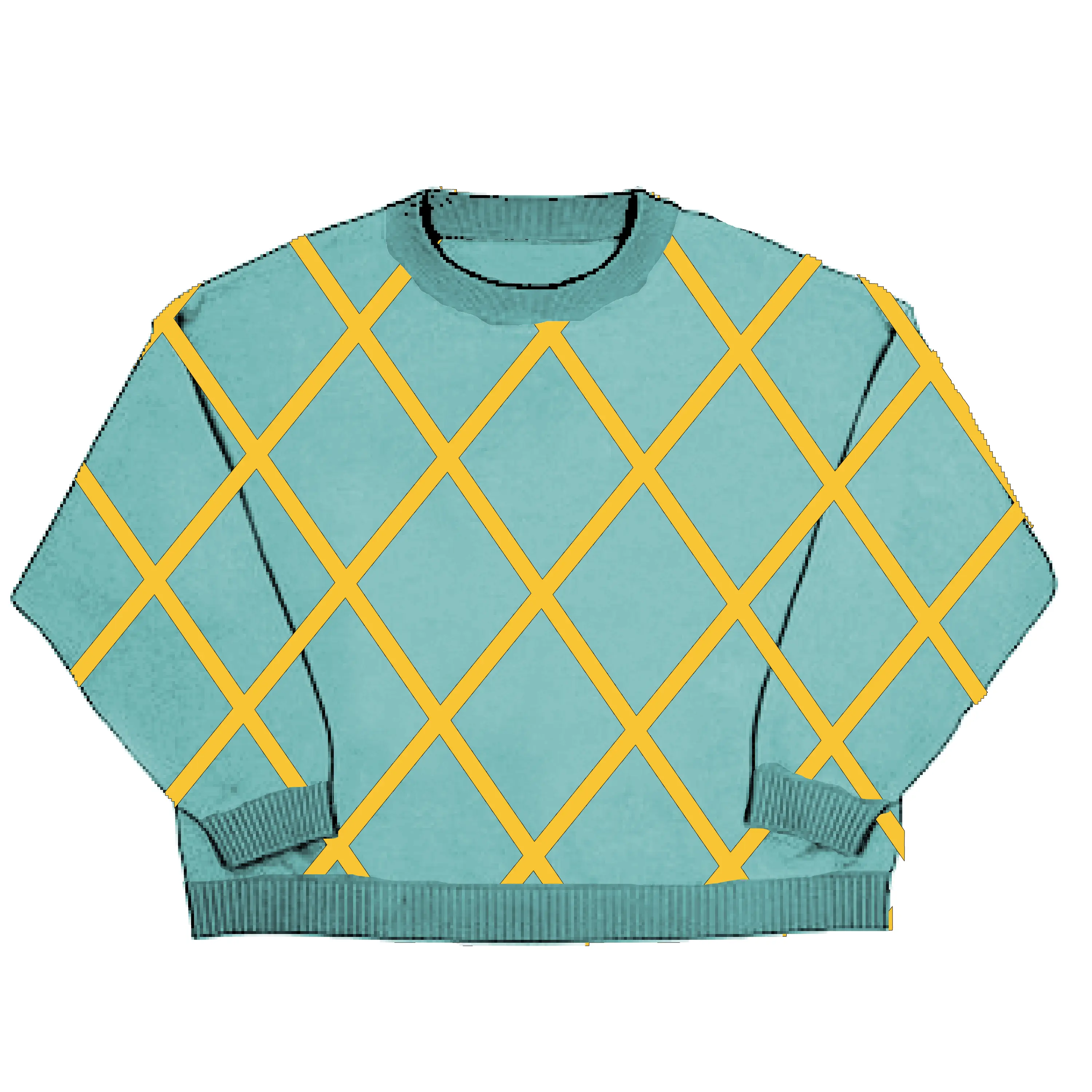 DIEGO Knit Crewneck Sweater – 100% Cotton Premium Knit, Loose Fit