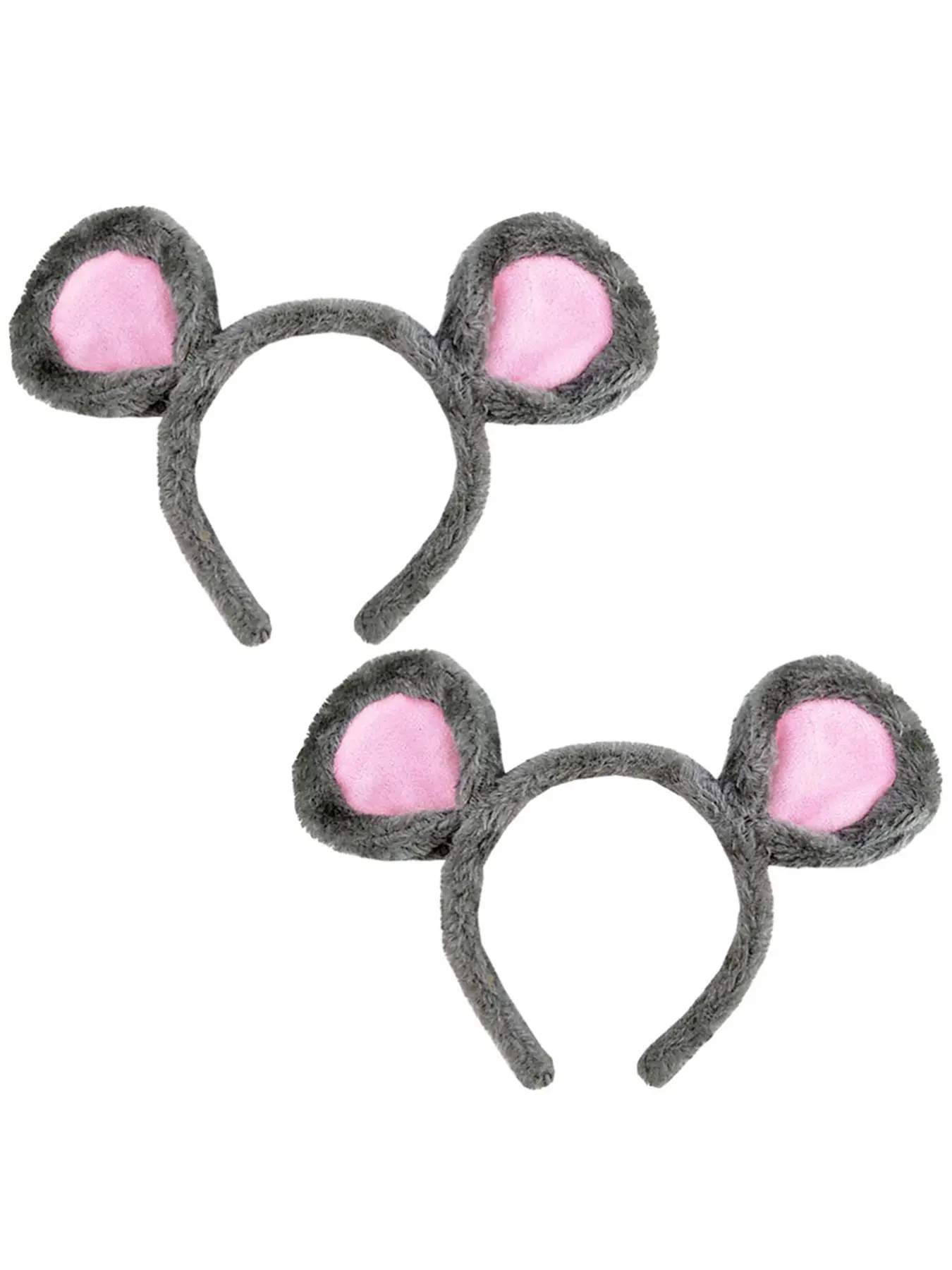 26 New Style Mouse Ear Design Headband, 2 Counts Cute Plush Headband for Women & Girls, Fashion Hair Accessories for Party, Daily Clothing Decor, Cute Headbands