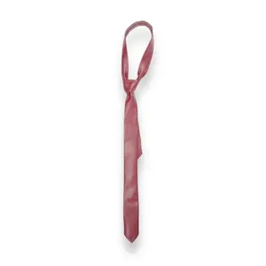 Crimson leather tie
