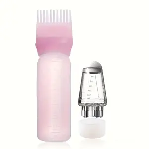 Professional Hair Dye Comb Bottle, 6oz Color Oil Applicator, Scalp Care Tool, 6ML Scalp Essential Oil Roller, Hair Coloring Brush, Hair Styling Tools