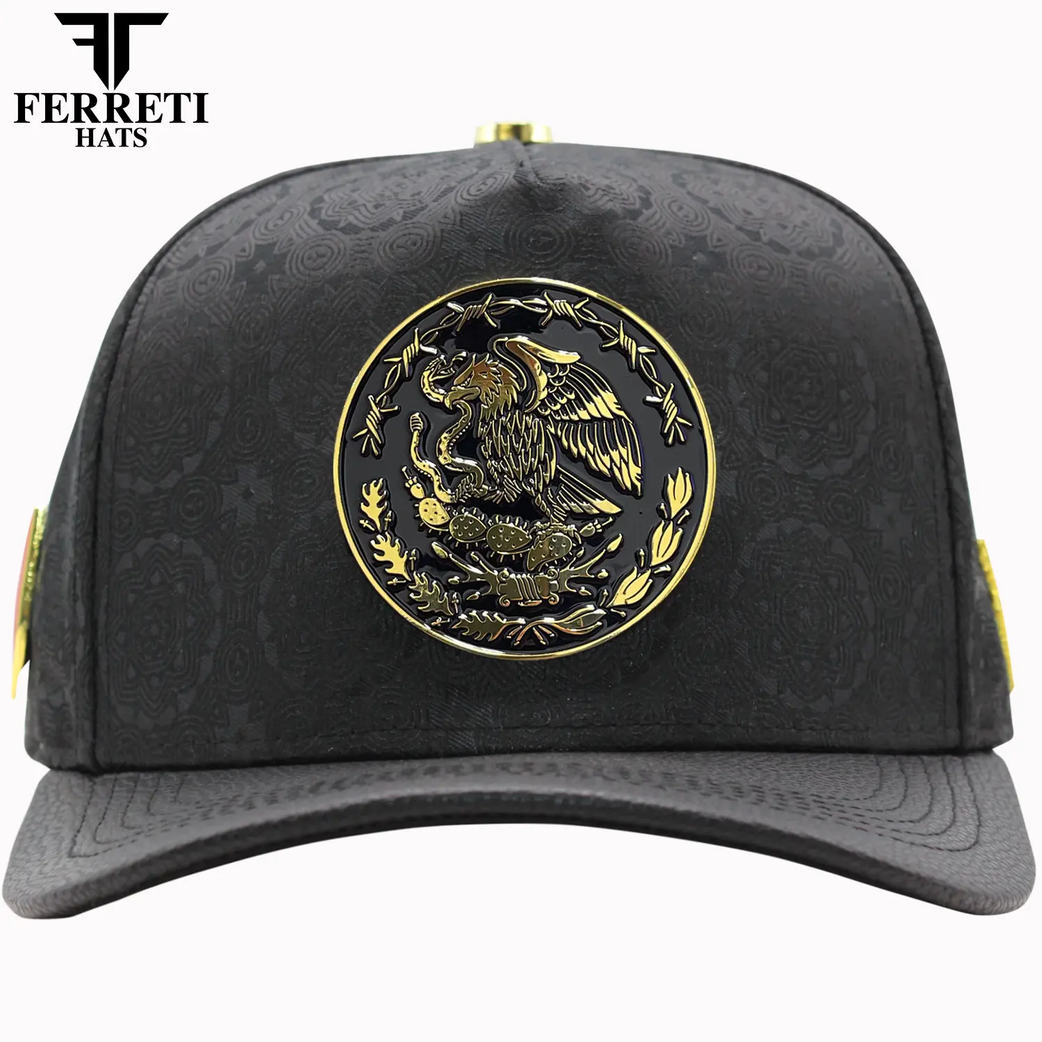 FERRETI HATS PREMIUM FT163 Escudo Mexico Baseball Cap For Men