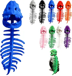 2026 New Dinosaur Skeleton Costume, 3D Spinosaurus Skull Mask & Plush Spine, for Dress-Up Play #HHV