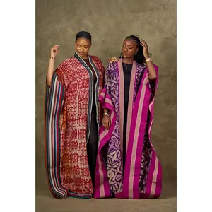 Adire Crepe Longline Kimono