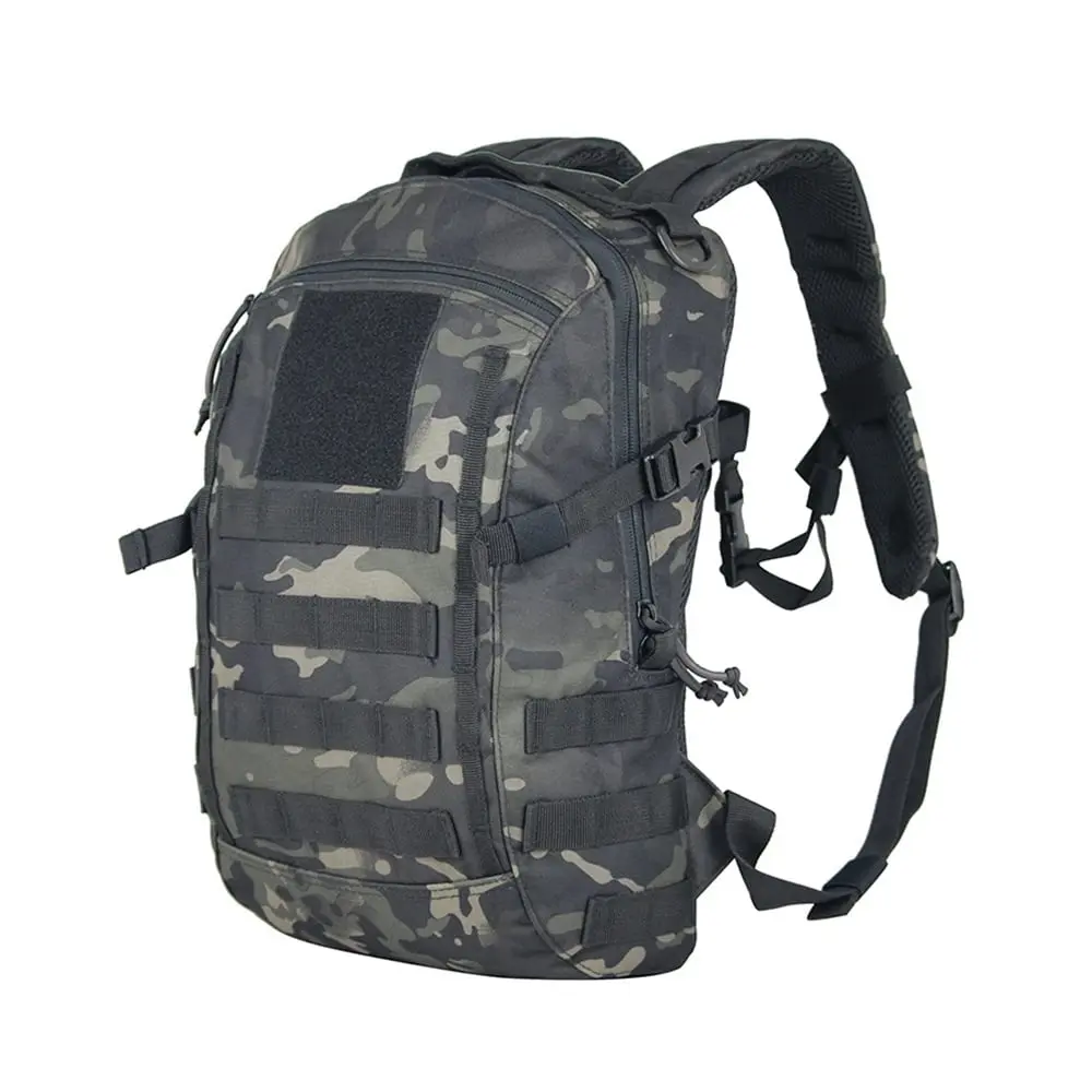 20L Lightweight Tactical Backpack Waterproof with Multi-Pocket for Outdoor Sports Hiking Fishing Bag 600D Nylon Molle System Adjustable Straps