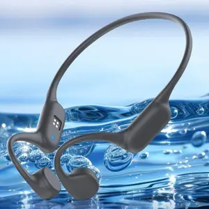Waterproof Bone Conduction Earphone, Open-ear Design Wireless Headphone, Bluetooth-compatible 5.4 Earbuds for Swimming & Fitness Exercise, Sports Wireless Earbuds, Audio