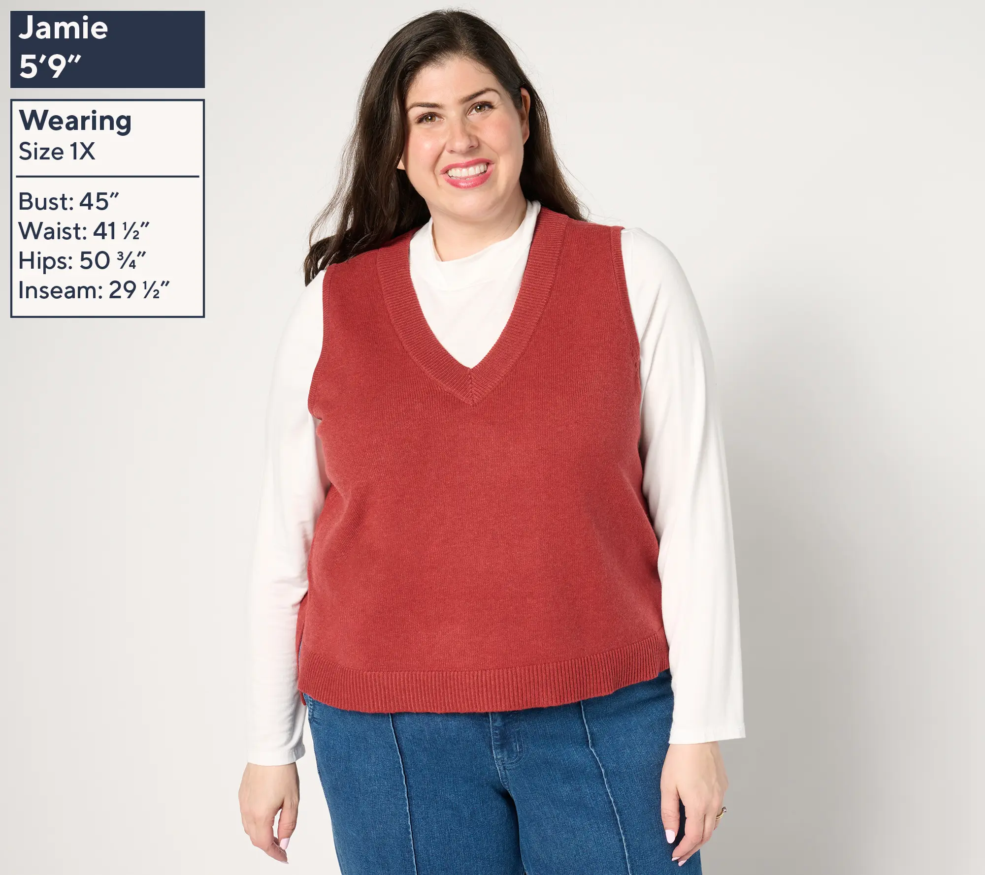 Me by Jennie Garth Fenway Sweater Vest