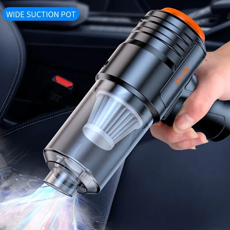 3-in-1 Portable Cordless Handheld Vacuum Cleaner, Cyclone Suction Wireless Vacuum Cleaner, Rechargeable Powerful Suction Vacuum Cleaner, Suitable for Car/Office/Home, airpod cleaner, airpod cleaner kit, iphone speaker cleaner, airpods cleaner