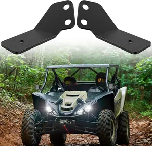 Nilight Light Bar UTV Front Side A Pillar Hood Mounting Brackets for LED Pods Compatible with Yamaha YXZ 1000R 2016 2017 2018 2019 2020 2021 2022 2023 2024, Cnc Pressed, Easy Install