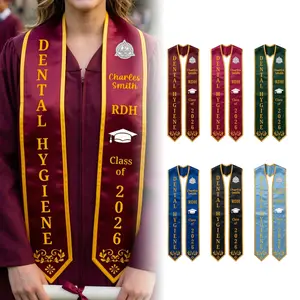 Custom Graduation Stole Personalized Any Color, Class of 2026 Graduation Sash, Custom Name Stole, Senior Graduation Gift Keepsake