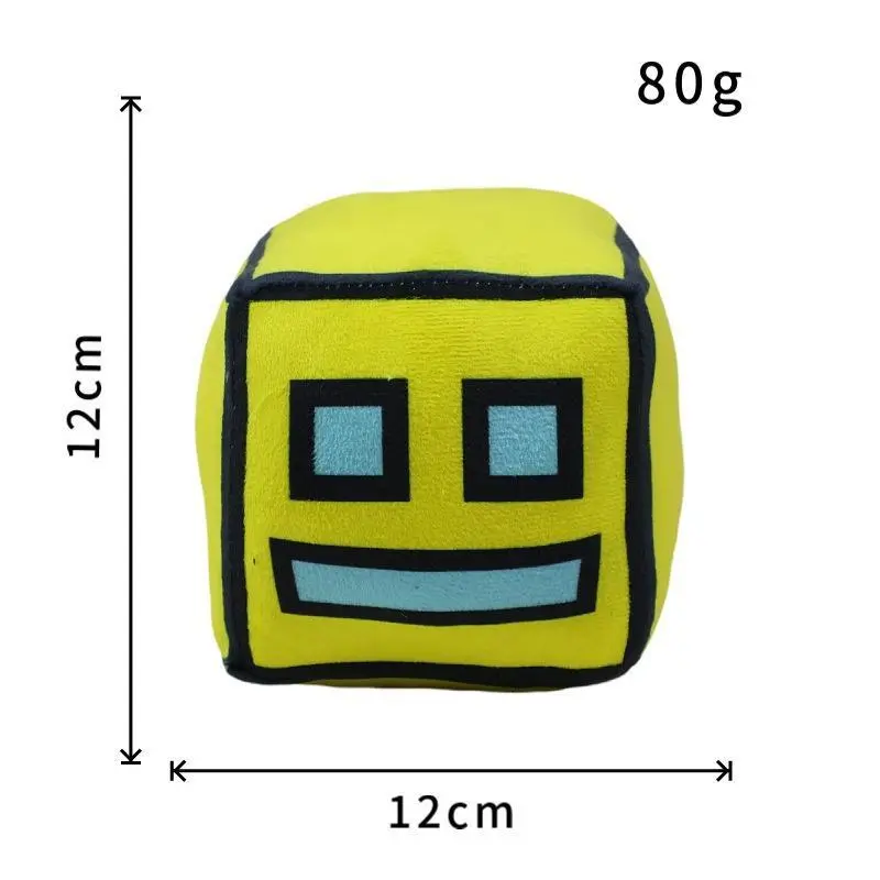 Soft Geometry Dash Cube Plush Toy Set, Cute Game Character Stuffed Plushies, Lovely Room Decor, Funny Birthday Holiday Presents for Children & Game Fans Soft Geometry Dash Cube Plush Toy Set, Cute Game Character Stuffed Plushies, Lovely Room Decor, Funny Birthday Holiday Presents for Children & Game Fans