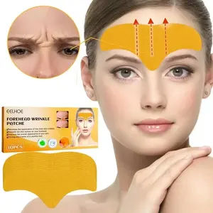 10pcs/box Anti-Wrinkle Forehead Line Removal Gel Patch, Firming Mask for Frown Lines, Face Skin Care Stickers, Collagen