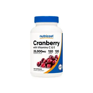 Nutricost Cranberry Extract Capsules (With Vitamin C & E)