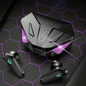 Wireless In-ear Design Earphone, Bluetooth-compatible Noise Cancelling Gaming Headset, Sports Headset with Power Display & Light for Sports Running Call, Wireless Music Earphones