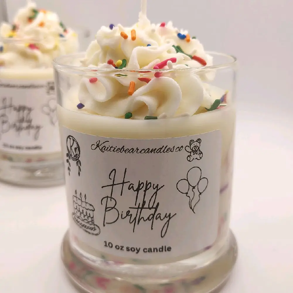 Happy Birthday soy candle