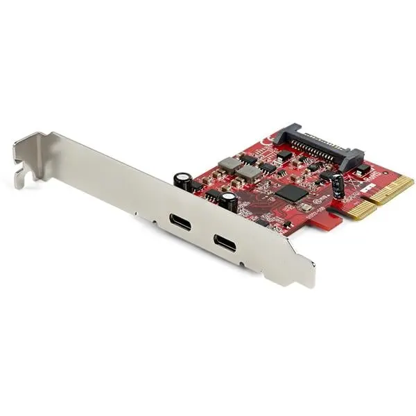 Startech 2-Port 10Gbps USB-C PCIe Card - USB 3.1 Gen 2 Type-C PCI Express Host Controller Add-On Card - Expansion Card
