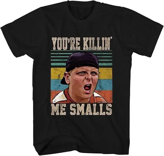 The Sandlot Movie Poster Character Print T-Shirt - Breathable Cotton, Street Casual, for Men & Kids (Kids Clothing, Movie Character Graphic Tee) Black, Character Print Shirt, Unisex Fit