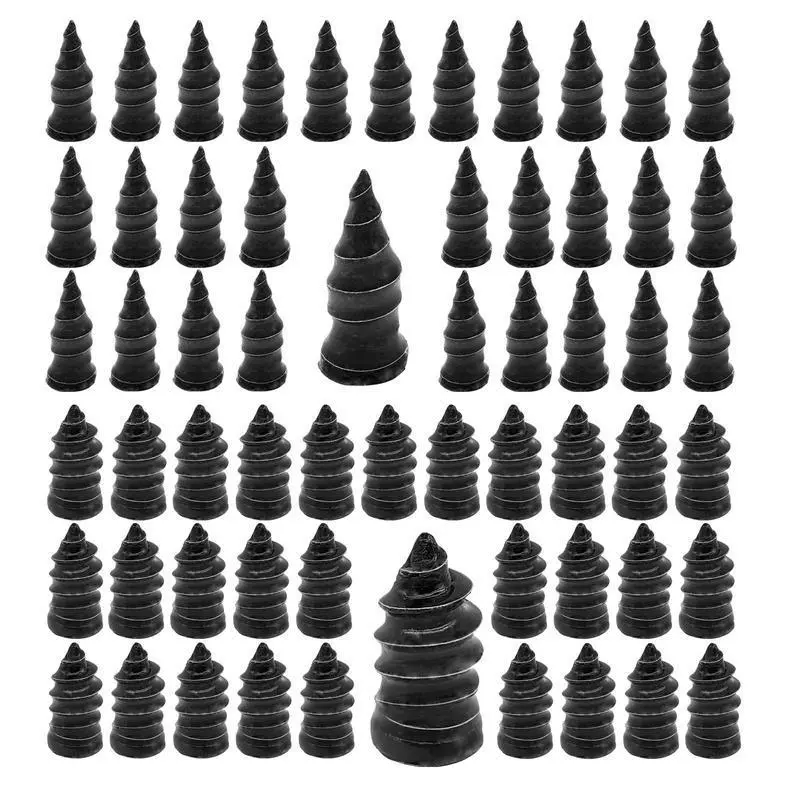 60PCS Tire Repair Kit with Rubber Nails (2 Sizes) Fast Puncture Repair Tool Screw-In Nails for Car, Motorcycle, Truck & Tractor Essential Vehicle Maintenance Tool
