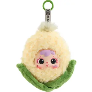 Plush blind box dolls  cute food-shaped plush animal keychains mystery collectibles  backpack decorations Keychain For Bags birthday and holiday gifts single box set