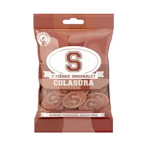 Sour “S” Cola - S-Märke Colasura Sour "S" Cola Candy