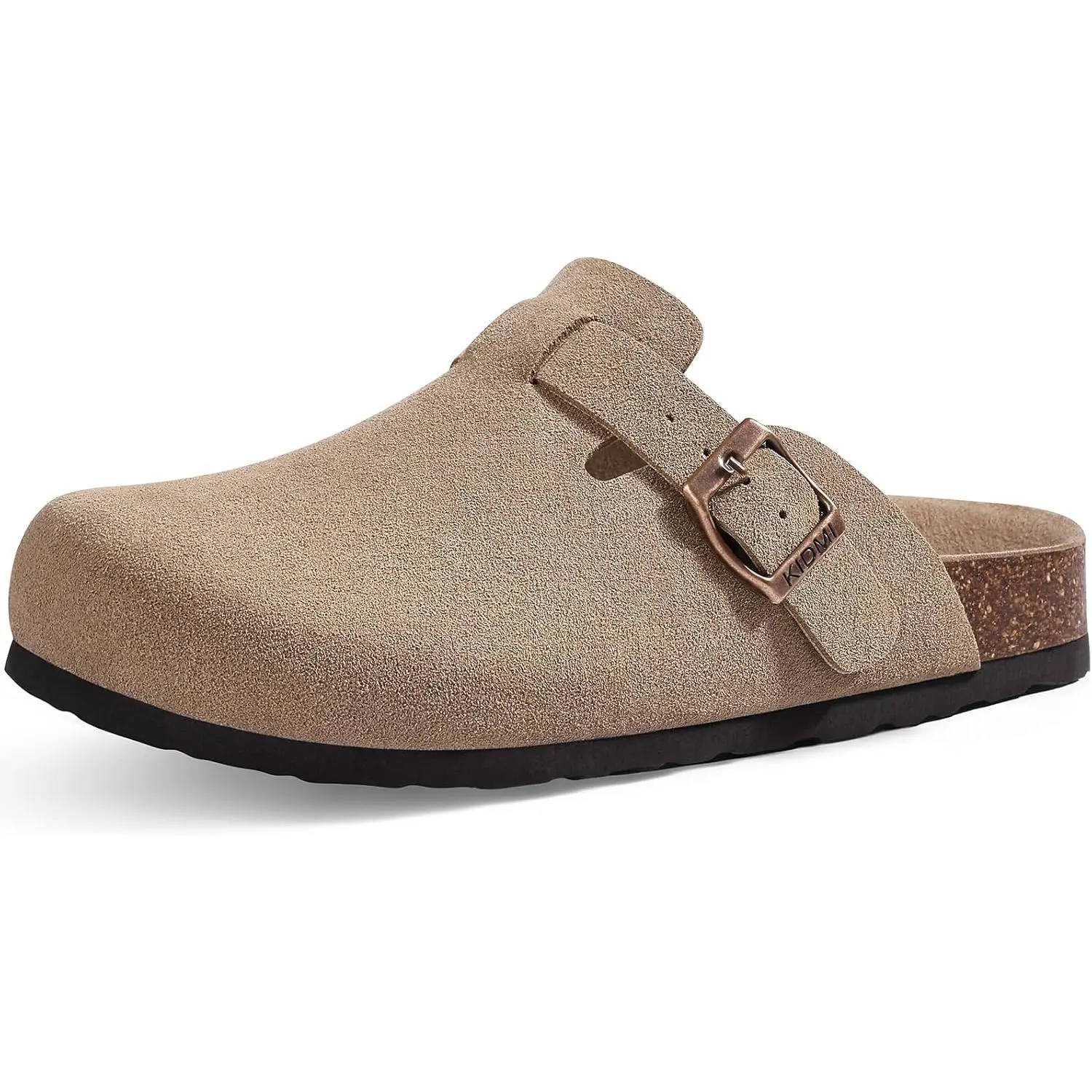 Unisex Vegan Suede Clogs Leather Mules Womens Mens Cork Footbed Potato Shoes with Arch SupportGift.