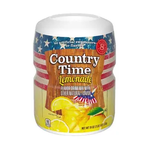 12x Country Time Lemonade Canister - Refreshing Drink Powder Beverage Pack 19oz
