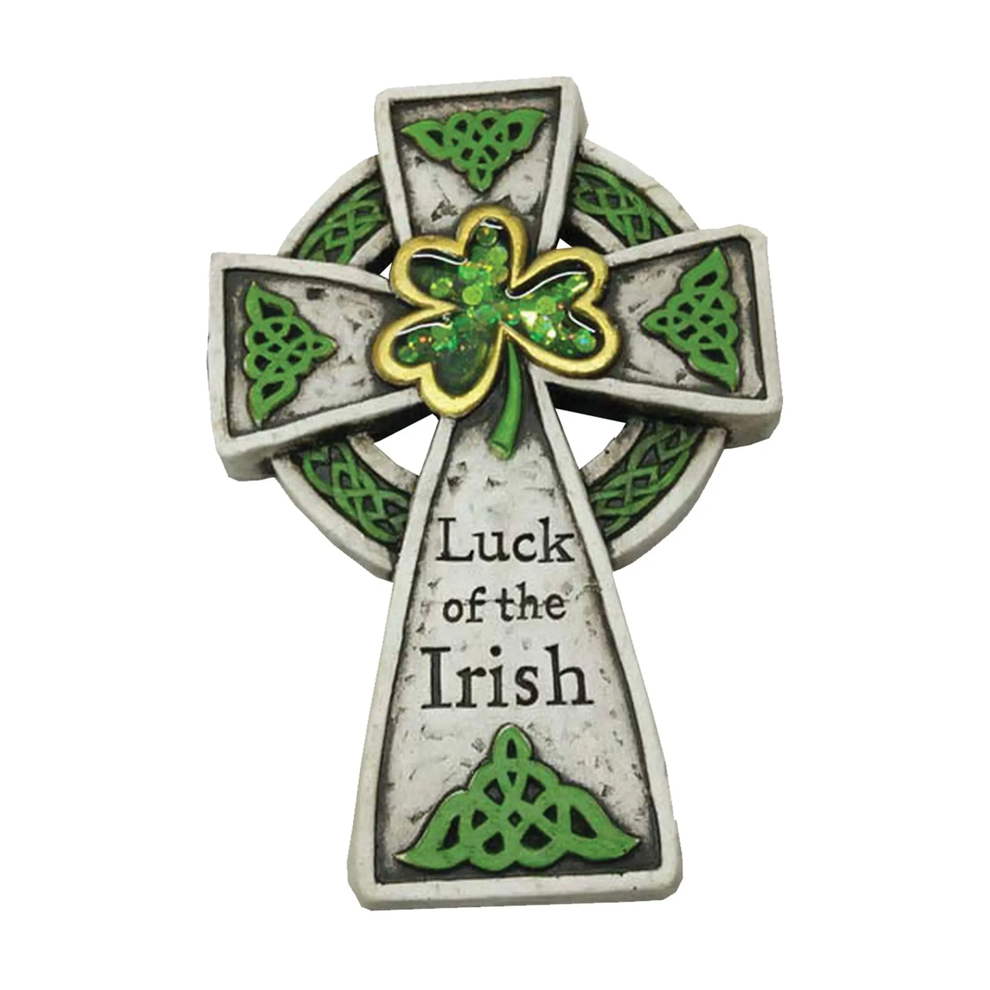 Santa's Workshop 11.2" Cement Irish Cross