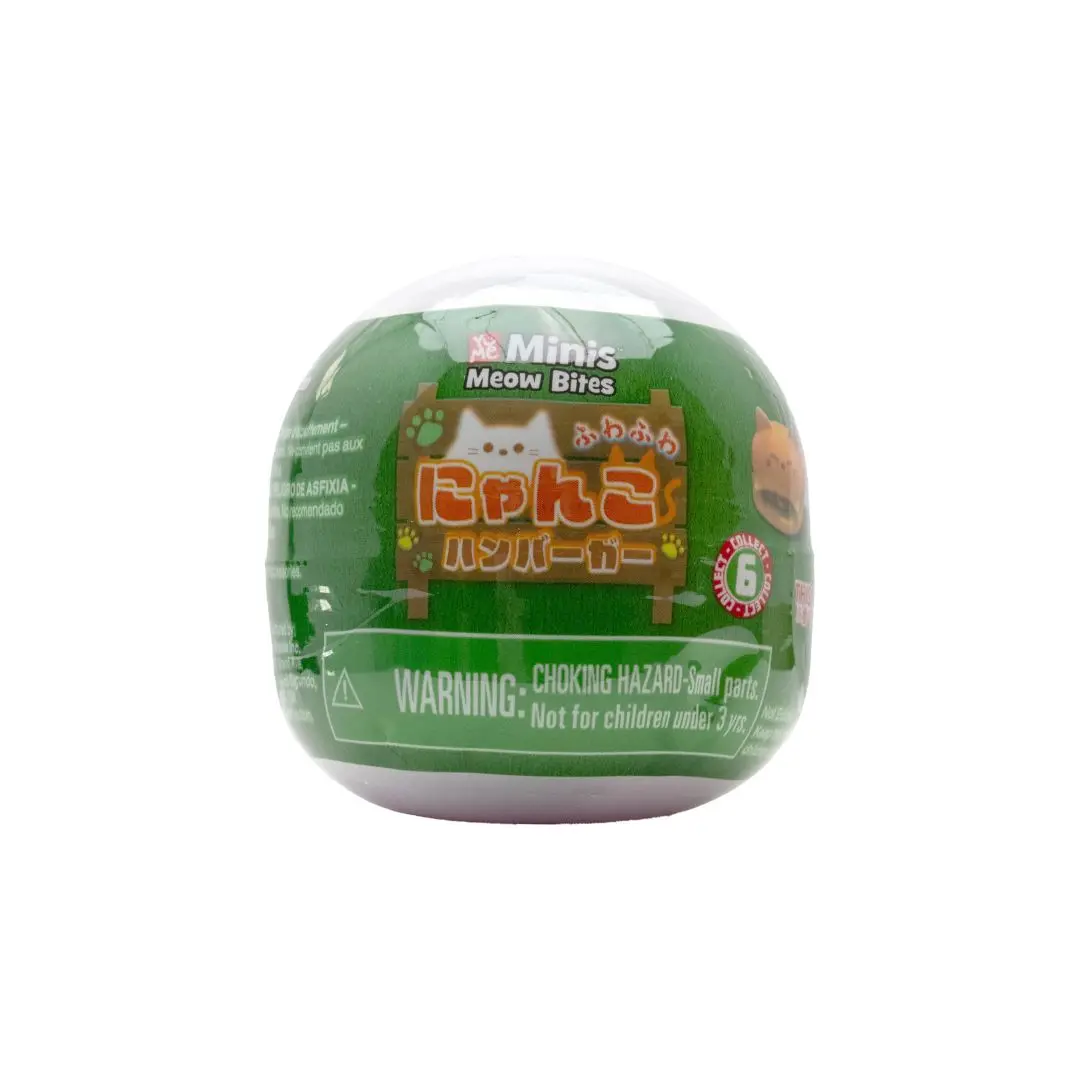 Meow Bites Kawaii Gacha Capsules - Assorted Kitty Surprise, Playful Food Art Stress Relief Item for 6+ Years Collectors, Unisex Toys Matter Pick for Fans (Classic & Novelty Toys & Hobbies), Cute Assorted Kitty Surprise
