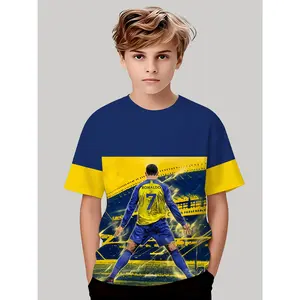 CR7 Men's Casual Short Sleeve T-Shirt - Soft and breathable fabric, machine washable, four-season comfort, everyday wear, stylish casual wear, durable material, printed shirt