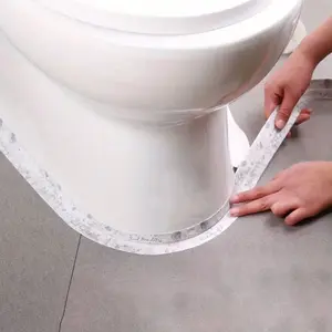 1 Roll Marble Kitchen Caulk Tape, Bathroom Caulk Strip, Self-Adhesive Sealing Tape For Kitchen Bathroom, Bathroom Tape To Avoid Wet