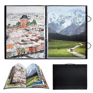 Puzzle Storage Folder Keeper Case,Portable Puzzles Organizer Accessory, Large Capacity 20x28in Puzzle Album Book Holder Portfolio,1000-Pieces for Jigsaw Enthusiasts Storage Binder Saver