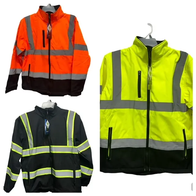 High Vis waterproof Safety Jacket for Men-Class Hoodie in Various Colors Menswear Outerwear Bomber Coats Suit quick dry Long Sleeve Sweaters Uniforms